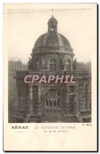 Ansichtskarte AK Senat Le Pavillon Central Vu de la terrasse Paris