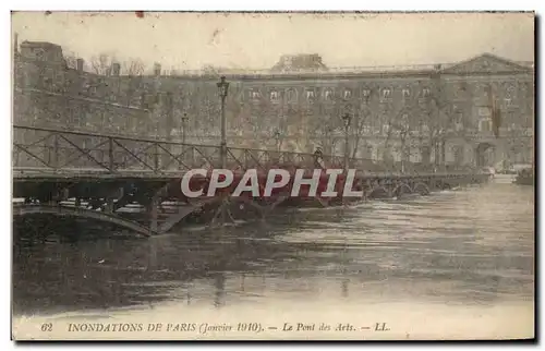 Ansichtskarte AK Inondations De Paris Le Pont des Arts