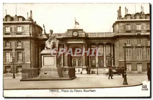 Ansichtskarte AK Paris Place du Palais Bourbon