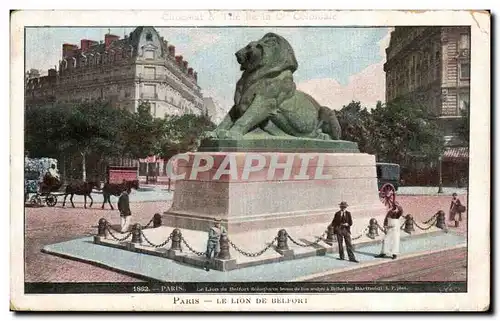 Cartes postales Paris Le Lion De Belfort