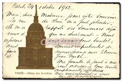 Cartes postales Paris Dome des Invalides