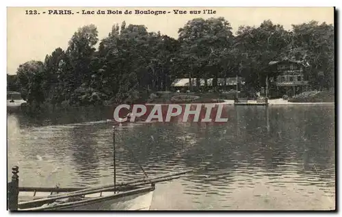 Ansichtskarte AK Paris Lac du Bois de Boulogne Vue sur I lle