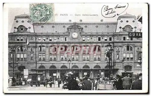 Cartes postales Paris Gare Saint Lazare