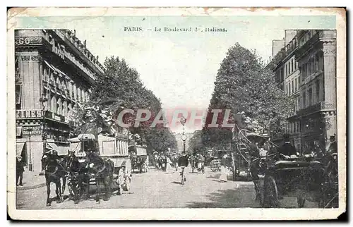 Cartes postales Paris Le boulevard des Italiens