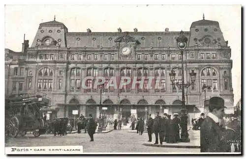 Cartes postales Paris Gare Saint Lazare