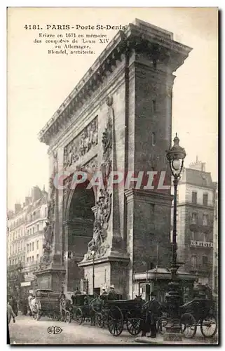 Cartes postales Paris Porte St Denis