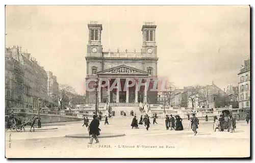 Cartes postales Paris L Eglise St Vincent De Paul