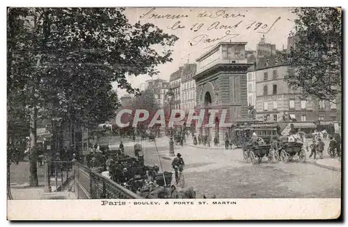 Cartes postales Paris Boulev   Porte St Martin