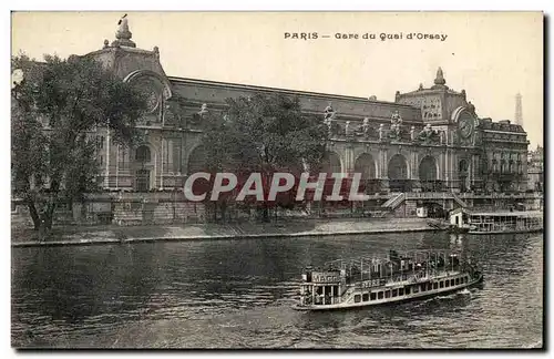 Cartes postales Paris Gare du Quai d Orsay Tour Eiffel Peniche