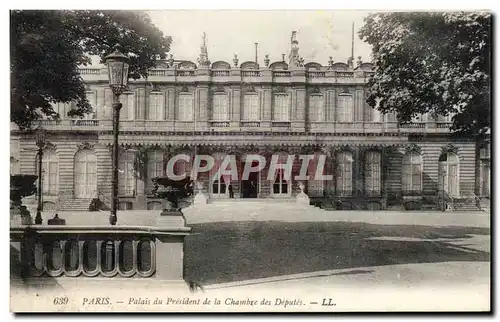 Ansichtskarte AK Paris Palais du President de la Chambre des Deputes