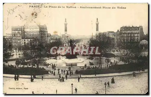 Ansichtskarte AK Paris La Place de la Nation Anciennement Place du Trone