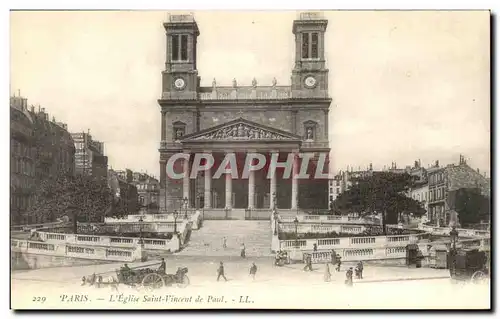 Cartes postales Paris L Eglise Saint Vincent de Paul