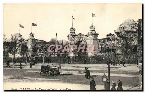 Cartes postales Paris La Porte Maillot et Luna Parck