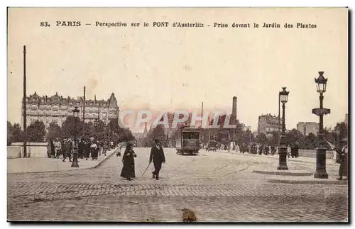 Cartes postales Paris Perspective sur le Pont d Austerlitz Prise devant le Jardin des Plantes