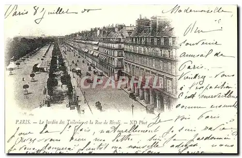 REPRO Paris Le Jardin des Tuileries et la Rue Rivoli