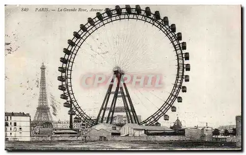 Cartes postales Paris La Grande Roue Avenue Tour Eiffel