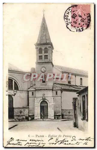 Cartes postales Paris Eglise de Passy