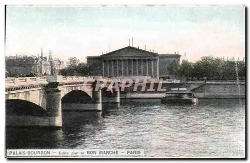 Cartes postales Palais Bourbon Edite par le Bon Marche Paris