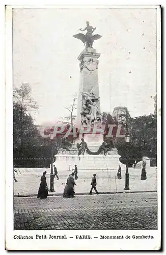 Cartes postales Petit Journal Paris Monument de Gambetta