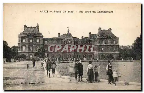 Ansichtskarte AK Paris Palais du Senat Vue prise du Luxembourg