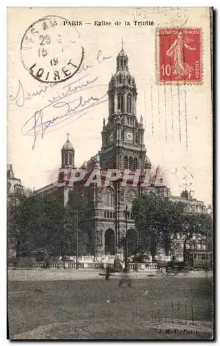 Cartes postales Paris Eglise de la Trinite