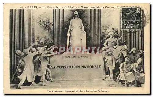 Cartes postales Paris Le Pantheon L Abside Monument de la Convention The Pantheon Monument of the Convention Nat