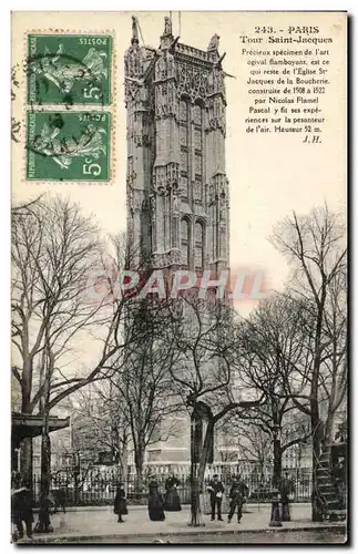 Cartes postales Paris Tour Saint Jacques