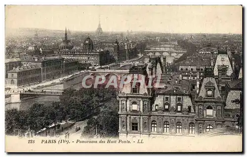 Ansichtskarte AK Paris Panorama des Huit Ponts Tour Eiffel