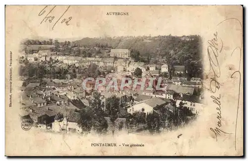 Cartes postales Pontaumur Vue generale