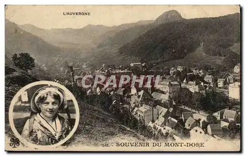 Cartes postales Souvenir Du Mont Dore Folklore Costume Enfant