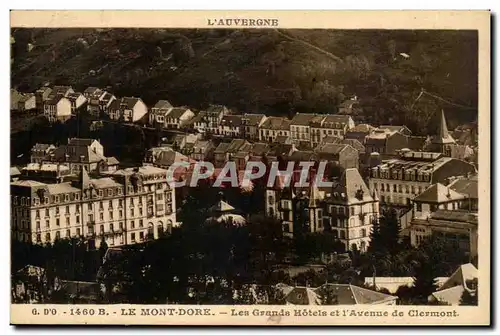 Cartes postales Le Mont Dore Les Grands Hotel et I Avenue de Clermont