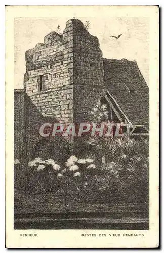 Cartes postales Verneuil Restes Des Vieux Remparts