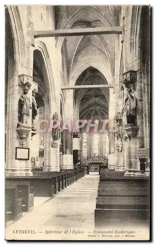 Ansichtskarte AK Verneuil Interieur de l Eglise Monument Historique