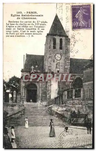 Cartes postales Paris Eglise Saint Germain de Charonne