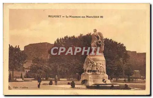Cartes postales Belfort Le Monument aux Morts