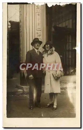 CARTE PHOTO Coupe Folklore