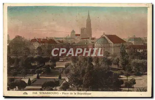 Cartes postales Strasbourg Place de la Republique