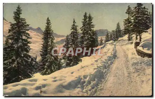 Cartes postales Paysage sous la naige