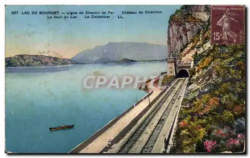 Ansichtskarte AK Lac du Bourget Ligne de Chemin de Fer Chateau de Chatillon Le bout du Lac Le Colombler