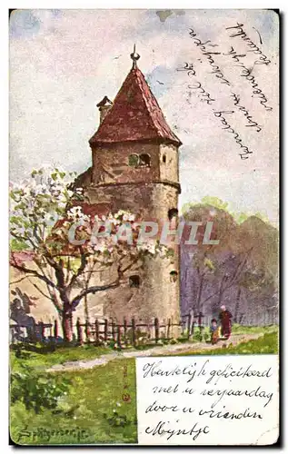 Cartes postales Fantaisie Petit chateau