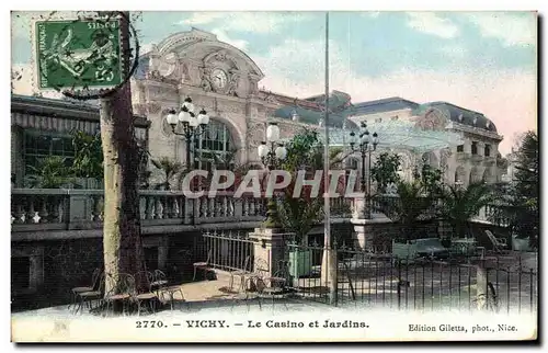 Cartes postales Vichy Le Casino et Jardins