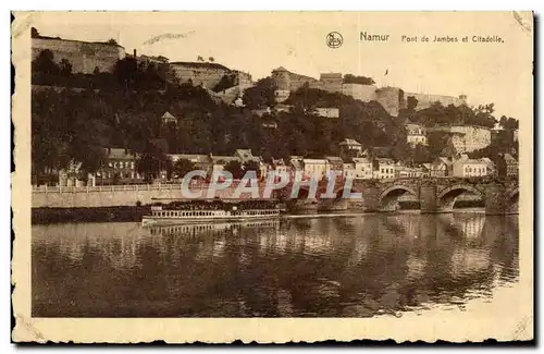 Cartes postales Namur Pont de Jambes et Citadelle