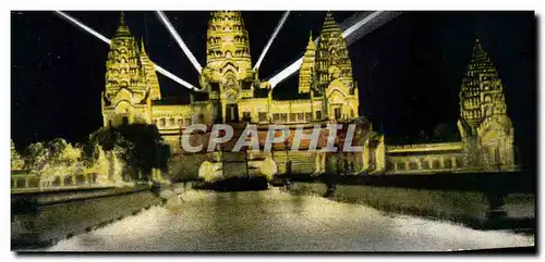 Cartes postales Angkor Vat vue de nuit Exposition coloniale Paris