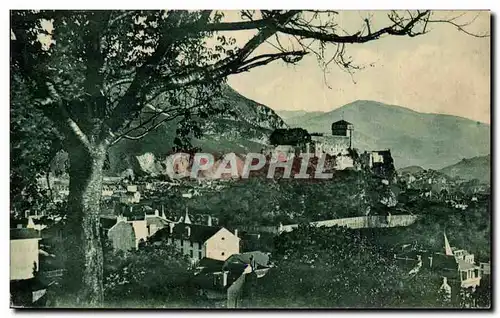 Ansichtskarte AK Lourdes La Ville et le Chateau Fort