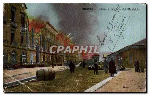 Cartes postales Messina Ravine e incenalo del Municipio
