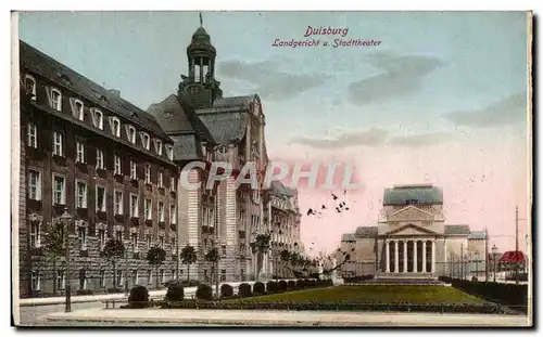 Cartes postales Duisburg Landgericht u Stadttheater