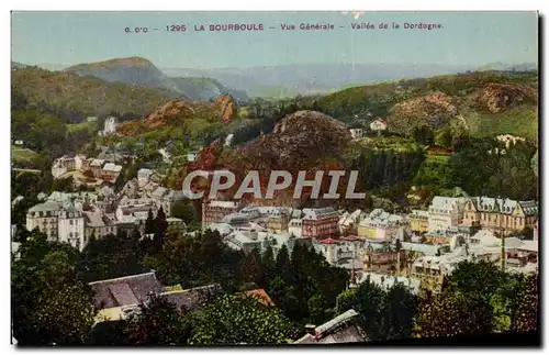 Cartes postales La Bourboule Vue Generale Valleo de la Dordogne