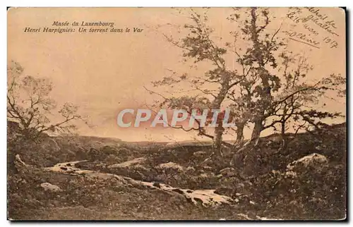 Cartes postales Musee du Luxembourg Henri Harpignies Un torrent dans le Var