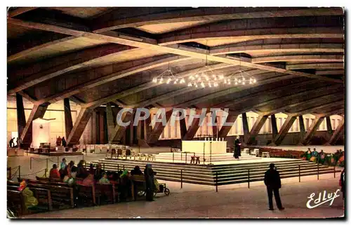 Cartes postales moderne Lourdes La Basllique Souterraine St Pie X