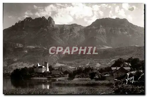 Moderne Karte Les dents de Lanfon et le Chateau de Duingt